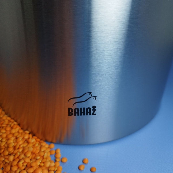 Контейнер для сыпучих продуктов металлический Bahaz 5.0 л. Металлик / Банка с металлической крышкой
